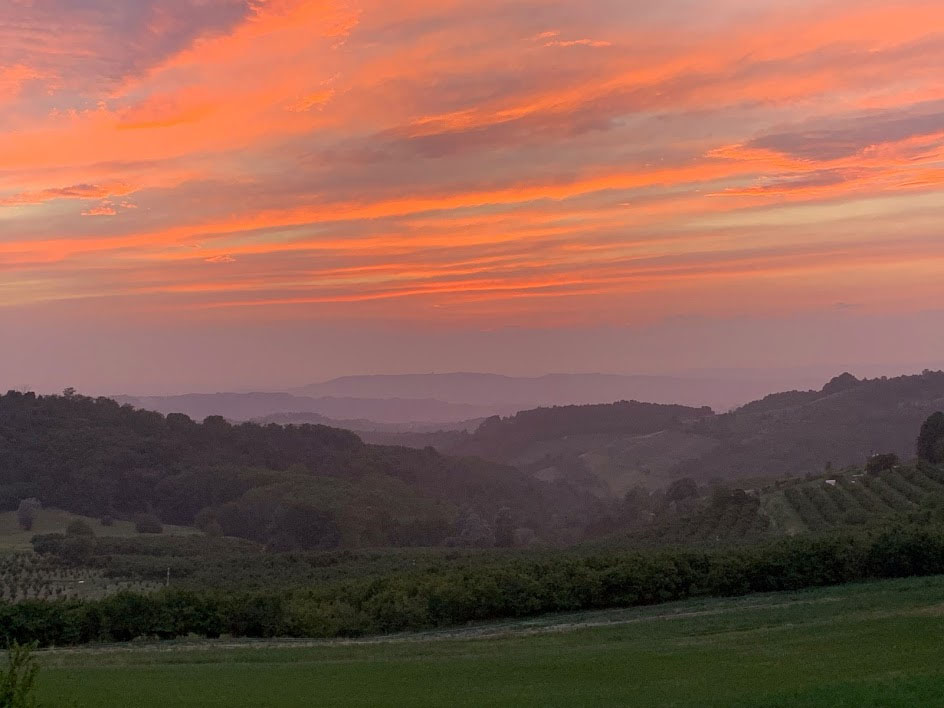 Exceptional landscape and beautiful skies from B&B La Luce delle Colline